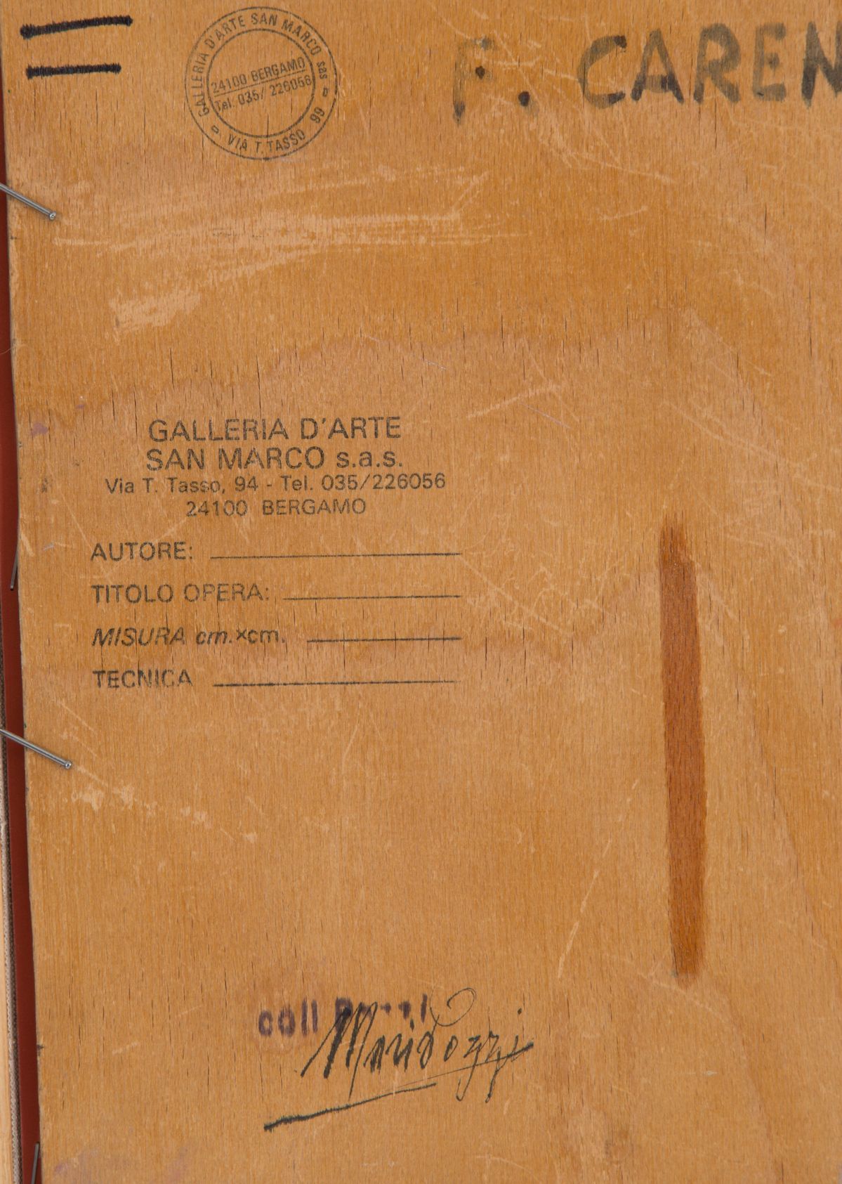 Felice Carena - Dipinto ''vaso con Rose Bianche''