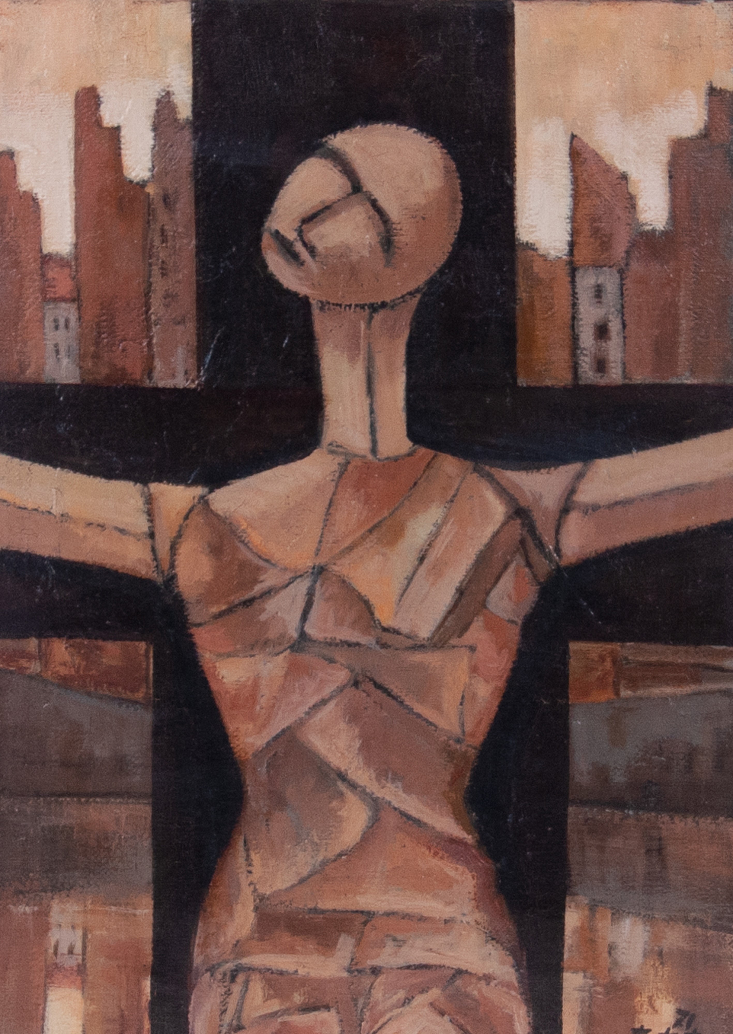 Salvatore Fratantonio - Dipinto ''manichino in Croce''