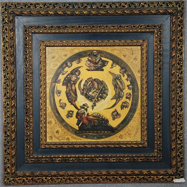 GIANPAOLO BIANCHI - Dipinto "LA RUOTA DELLA FORTUNA"