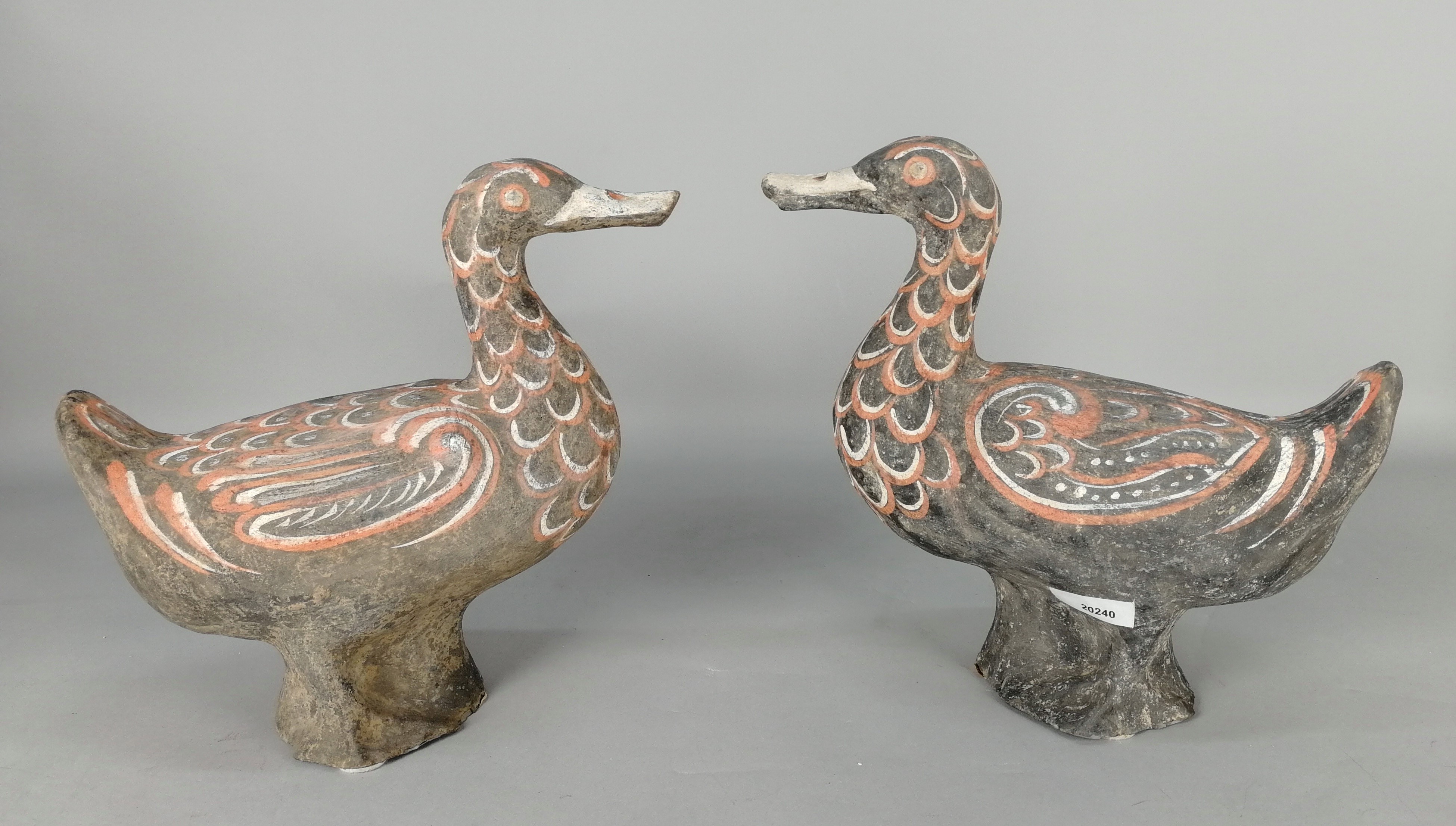 Coppia di Anatre in Ceramica