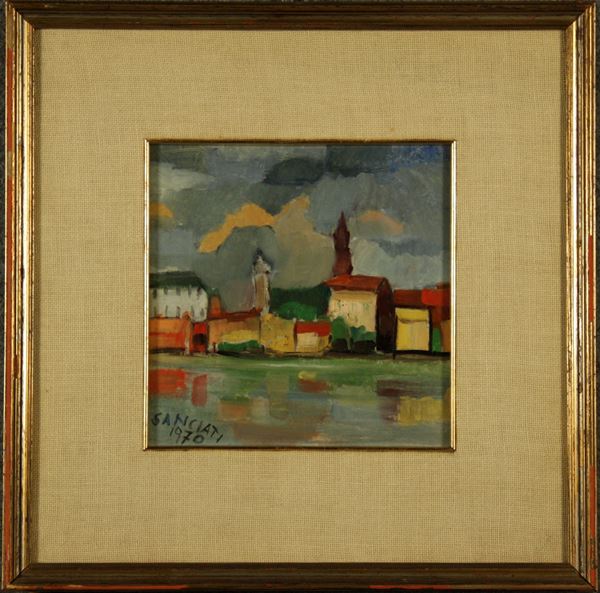 NAPOLEONE SANCIATI - Dipinto ''PAESAGGIO''