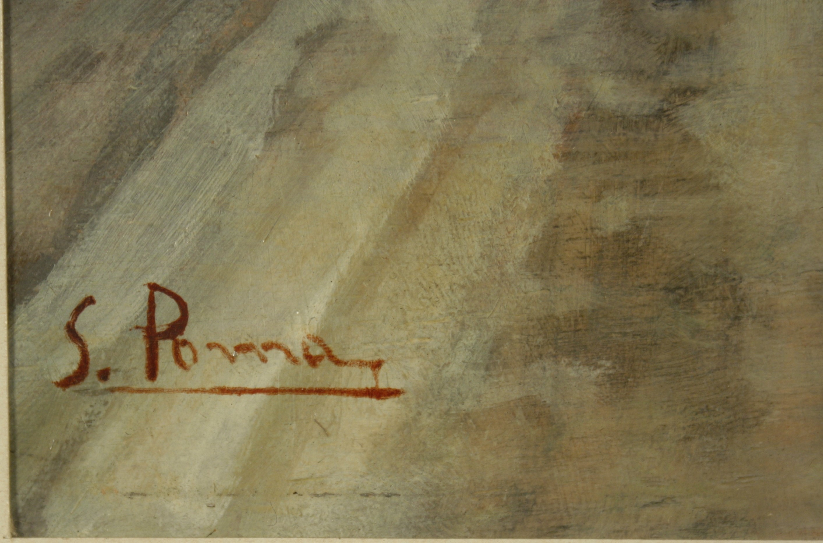 Dipinto ''PAESAGGIO INVERNALE CON FIGURE''