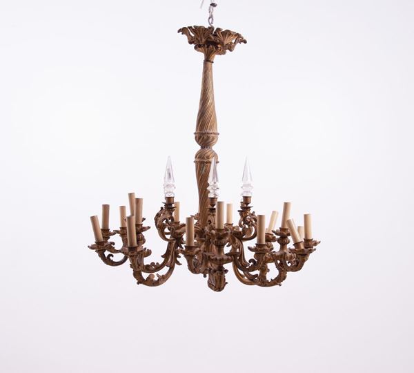 Lampadario in bronzo