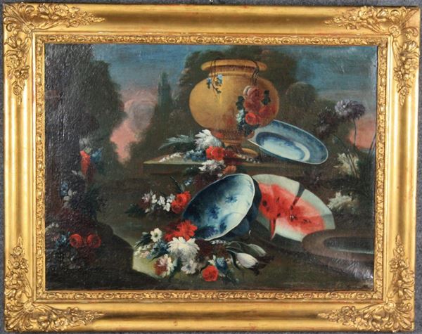 FRANCESCO LAVAGNA - Painting "STILL LIFE"