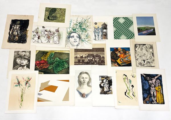 Eighteen lithographs