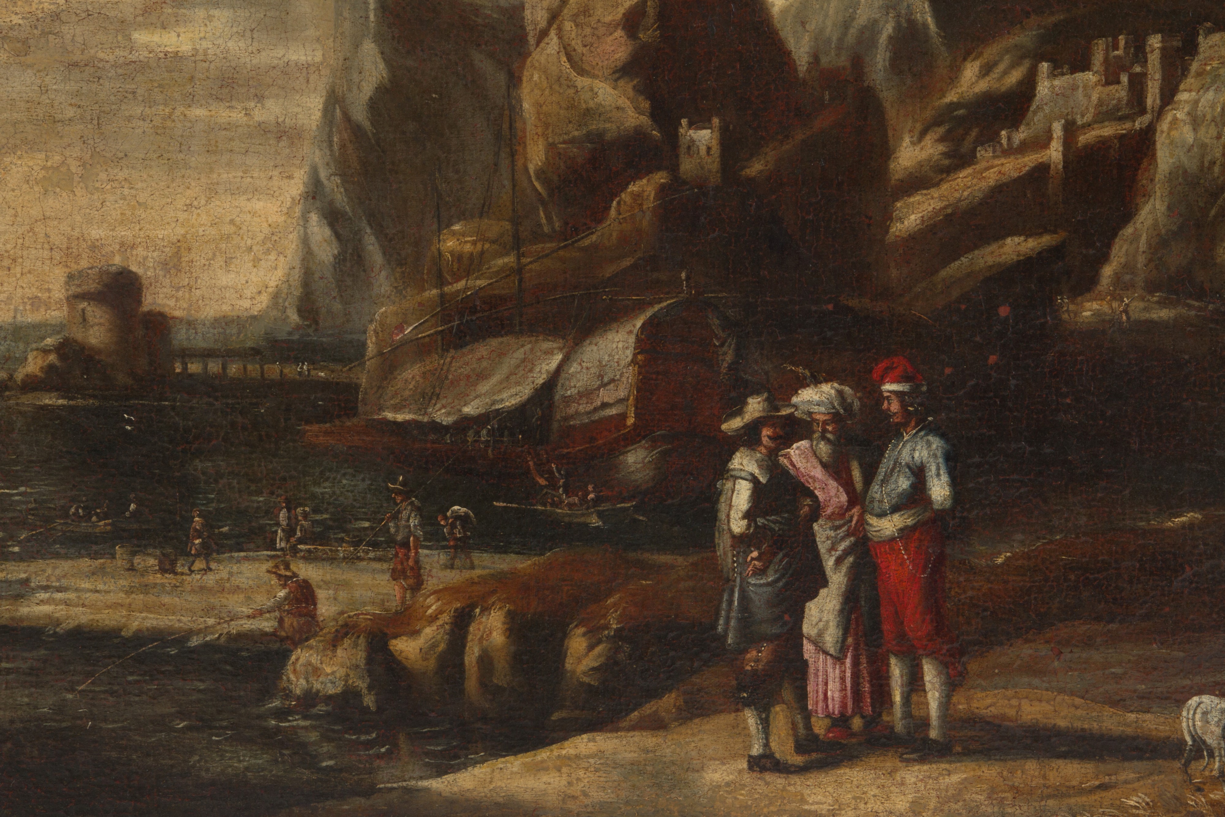 Dipinto ''scena Portuale"
