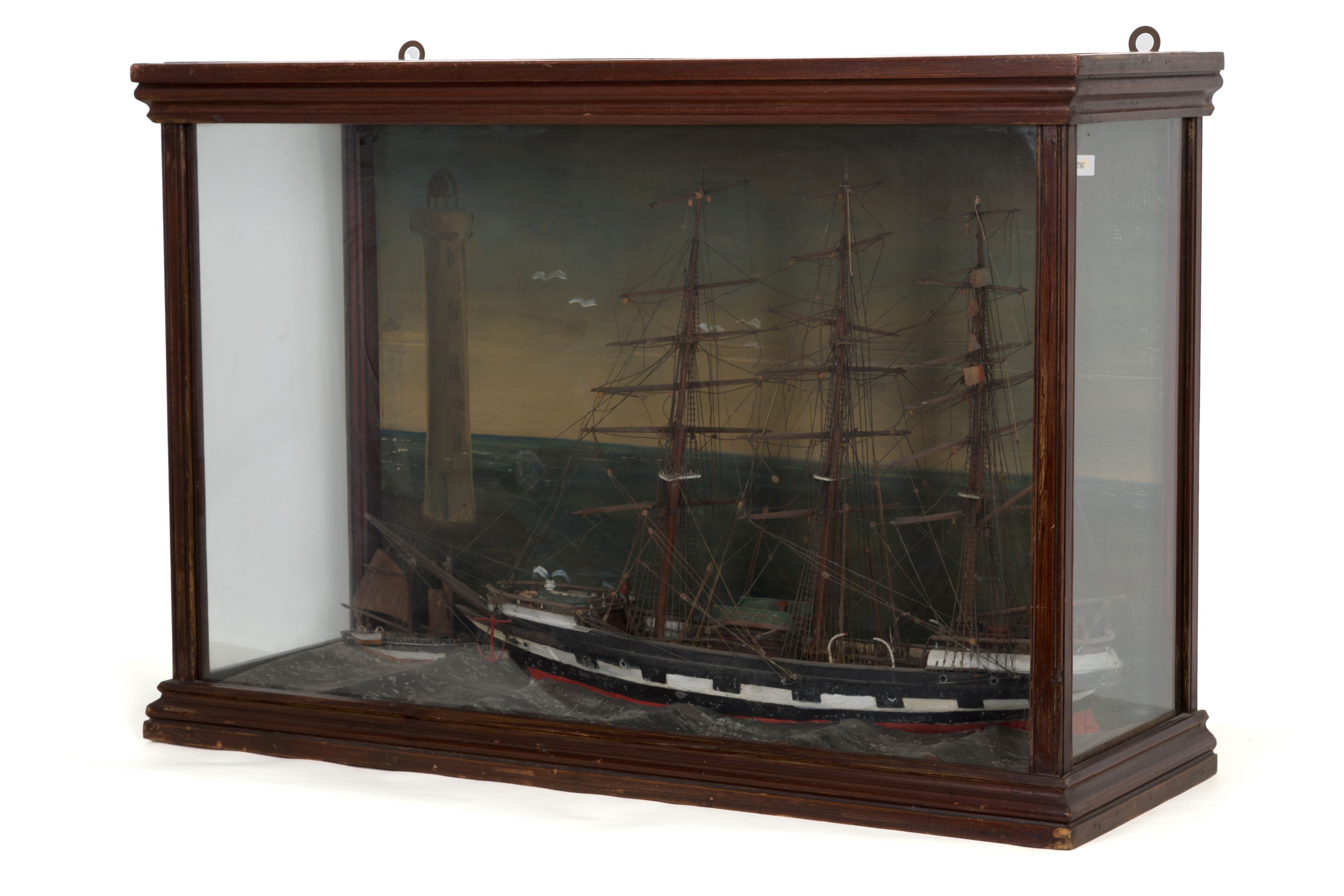 Diorama con velieri