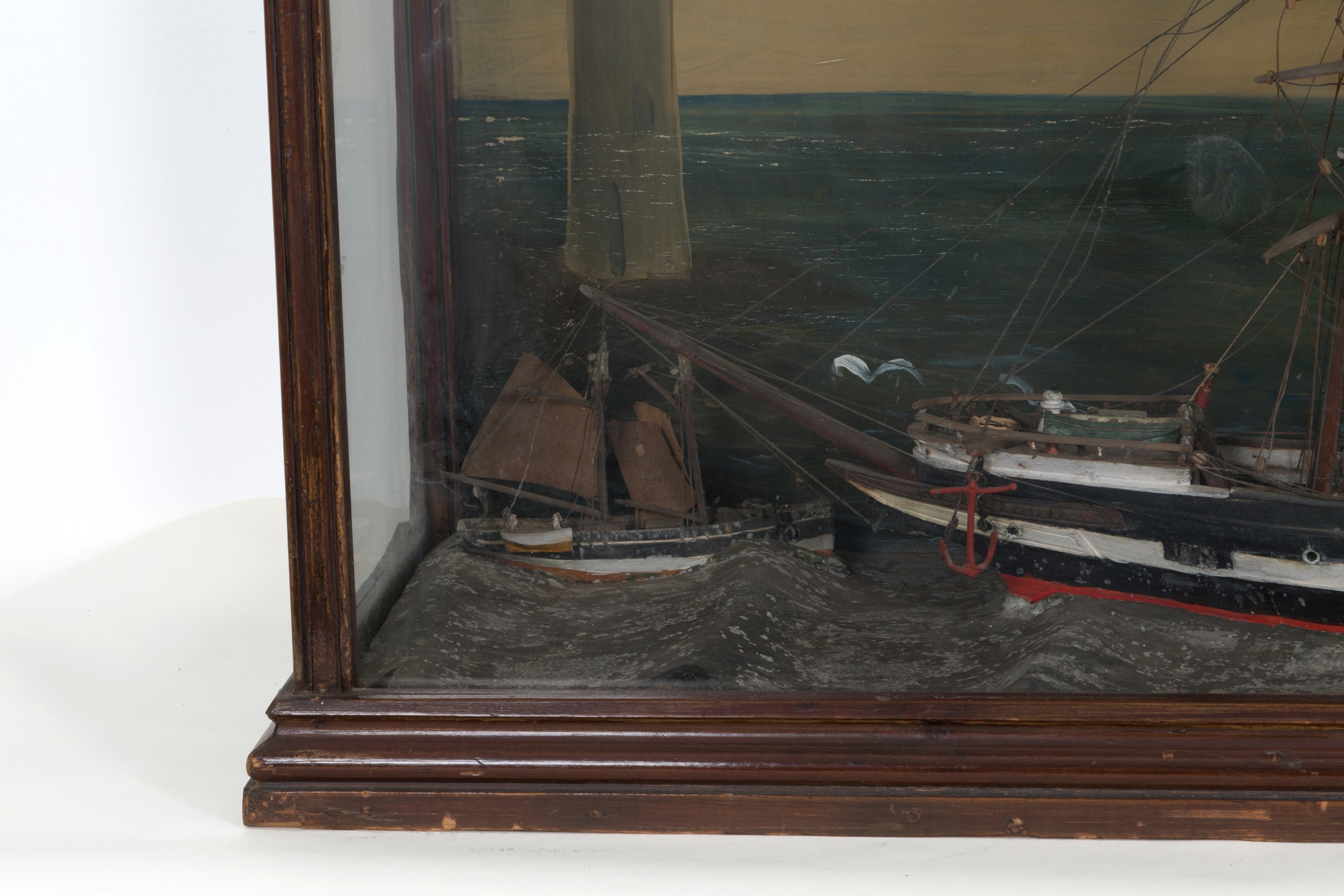Diorama con velieri