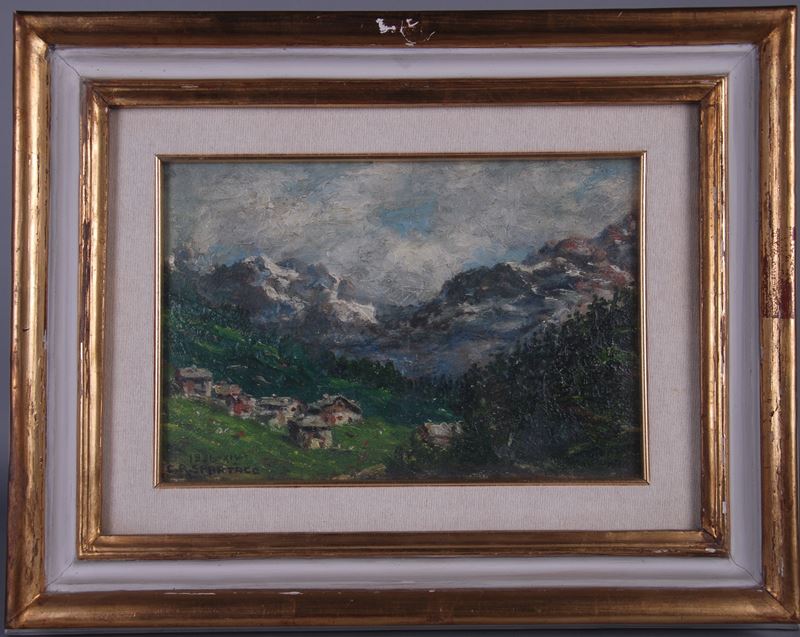 Dipinto ''PAESAGGIO MONTANO''