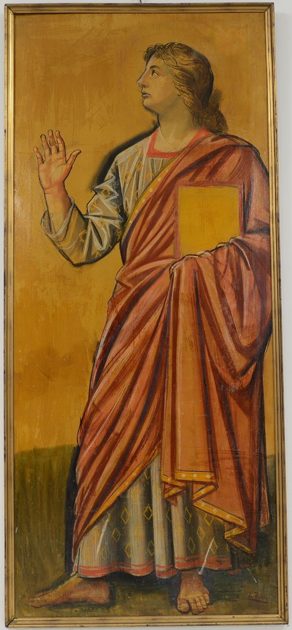 ACHILLE FUNI - Painting ''CAPE CHARACTER''