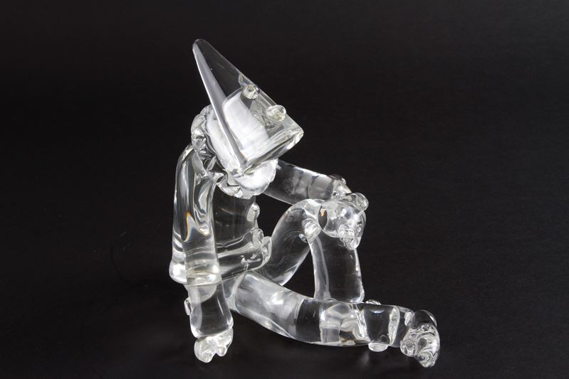 Archimede Seguso - Scultura in Vetro ''arlecchino a Riposo''