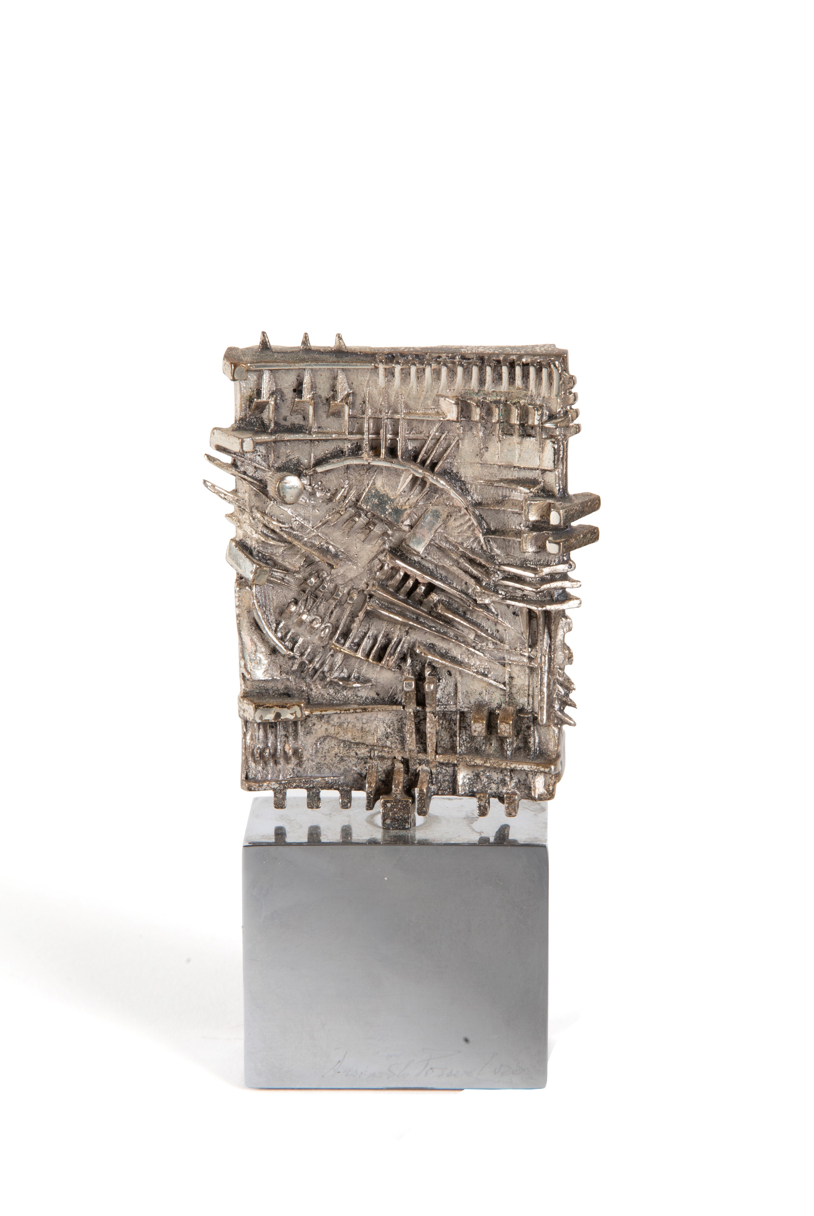 Arnaldo Pomodoro - Scultura in Argento ''stele''