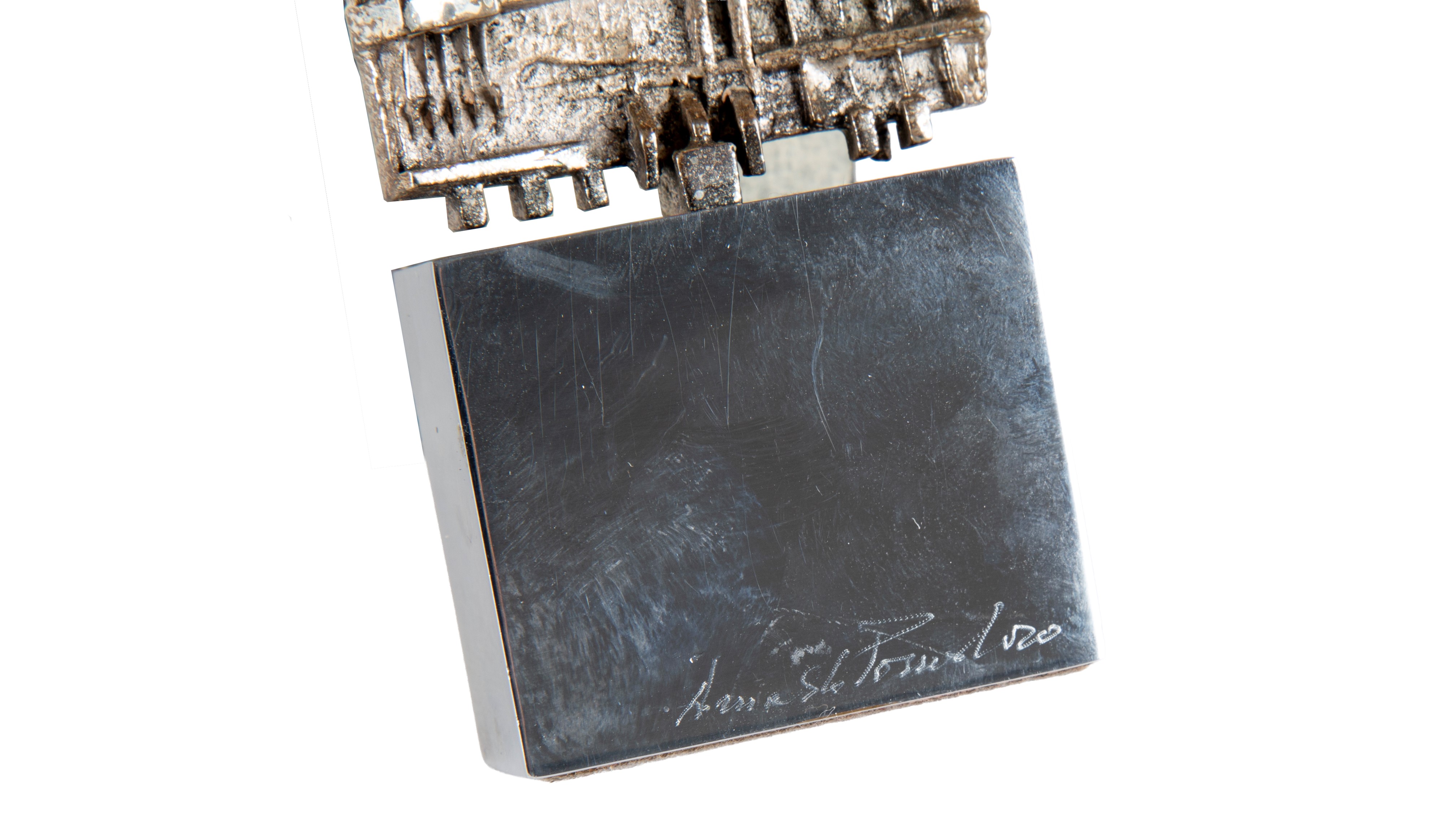 Arnaldo Pomodoro - Scultura in Argento ''stele''