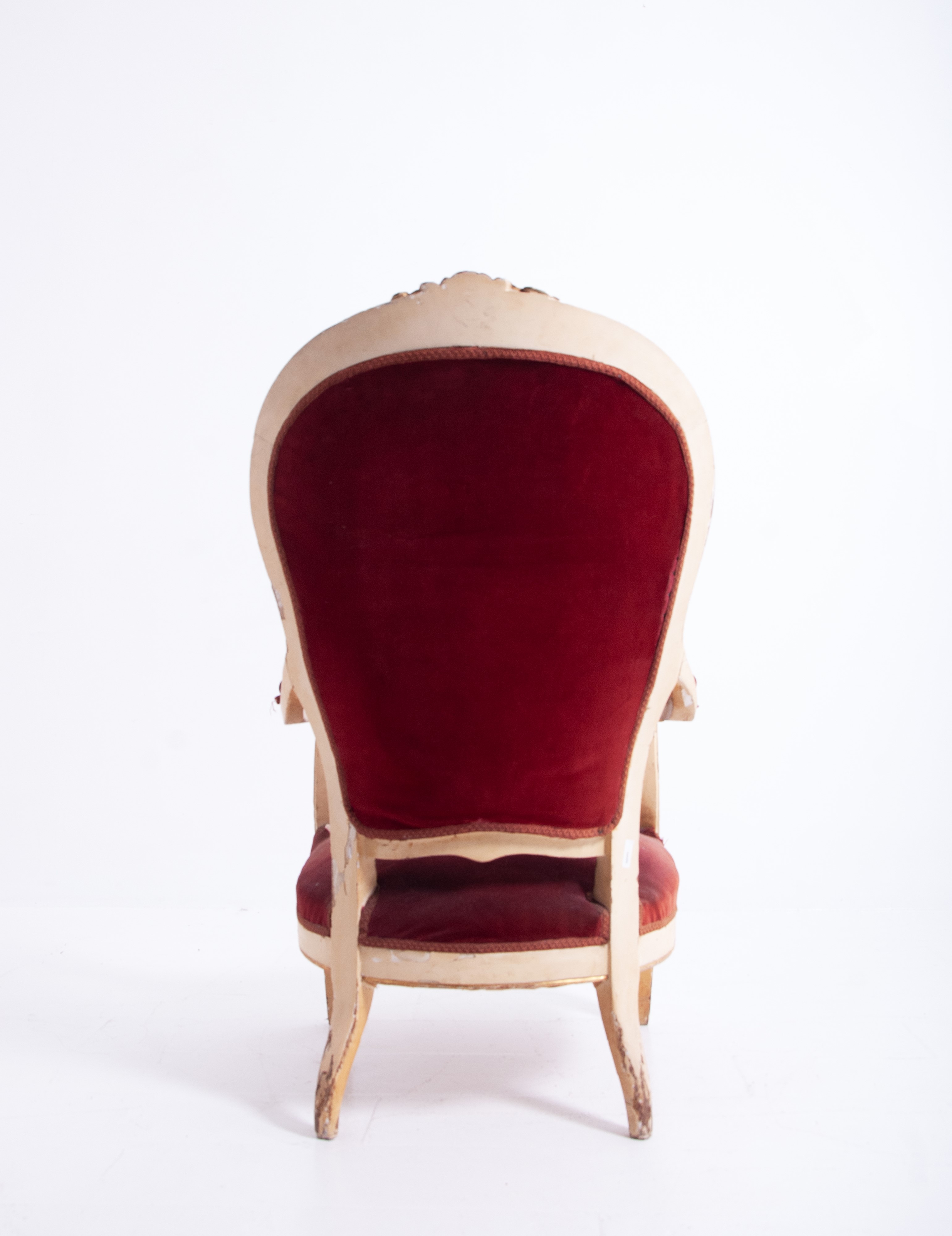 Poltrona in legno laccato