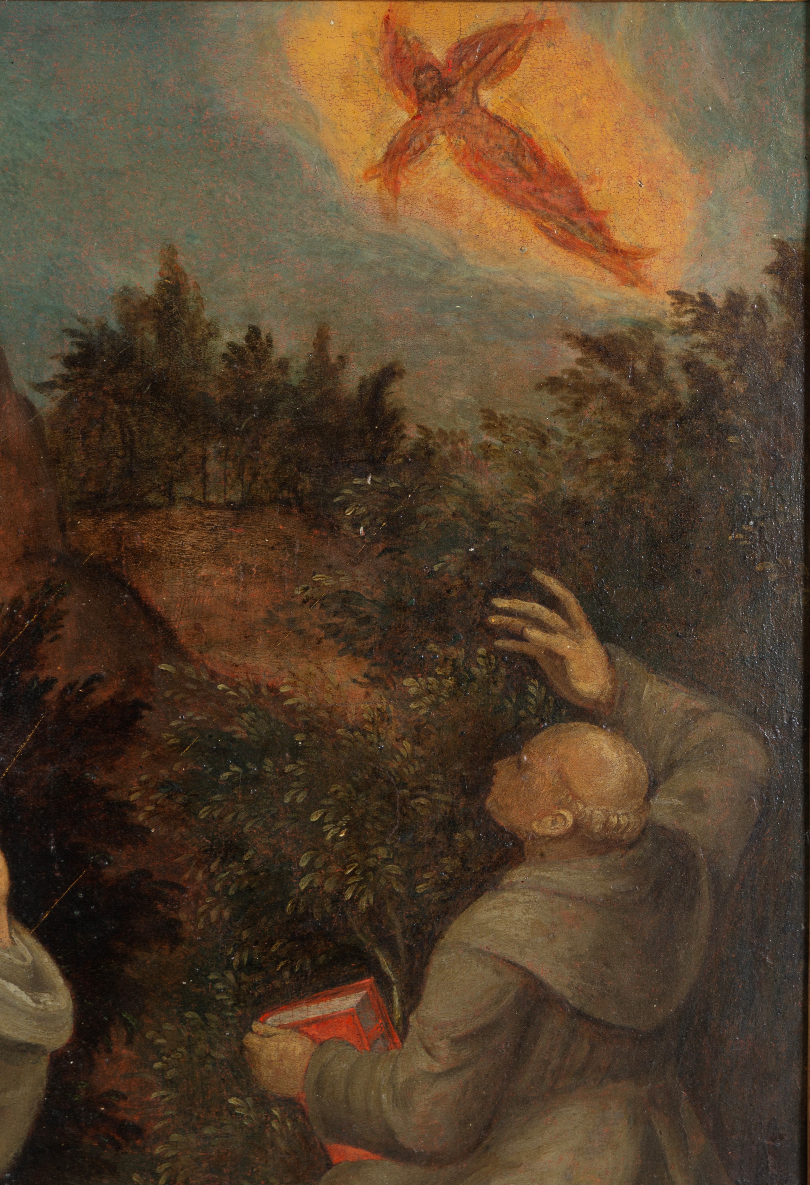 Anonimo, San Francesco riceve le stigmate, olio su tavola