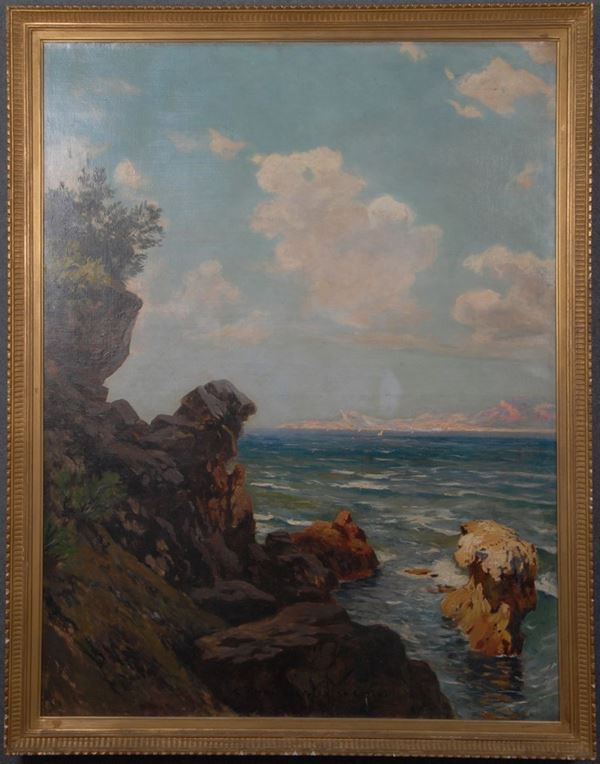 CARLO BRANCACCIO - Dipinto olio su tela 