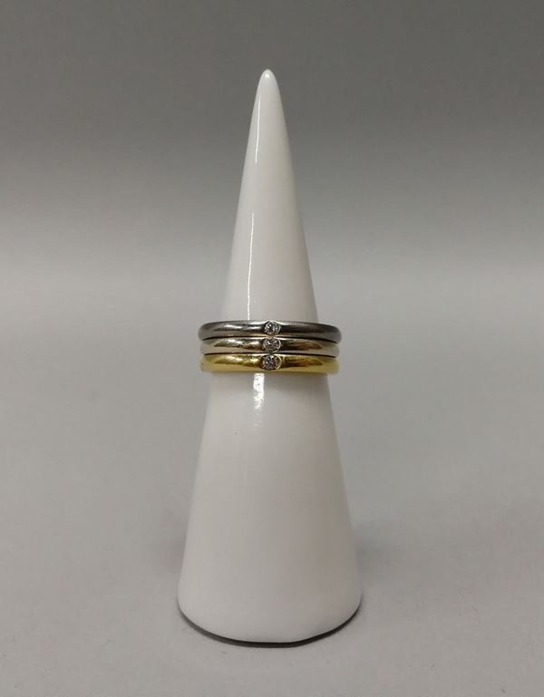 Three POMELLATO Lucciole rings
