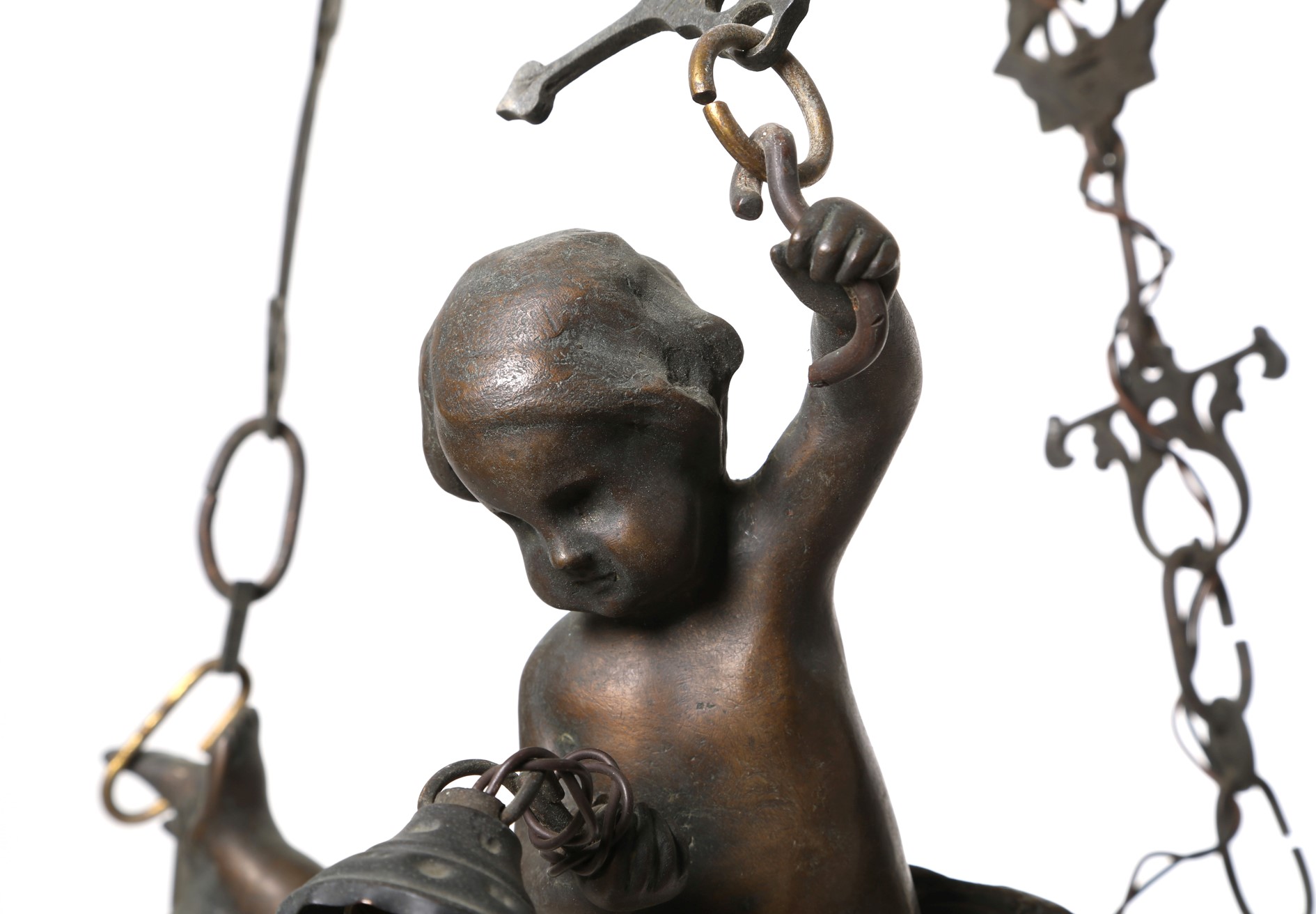 Lampadario in bronzo