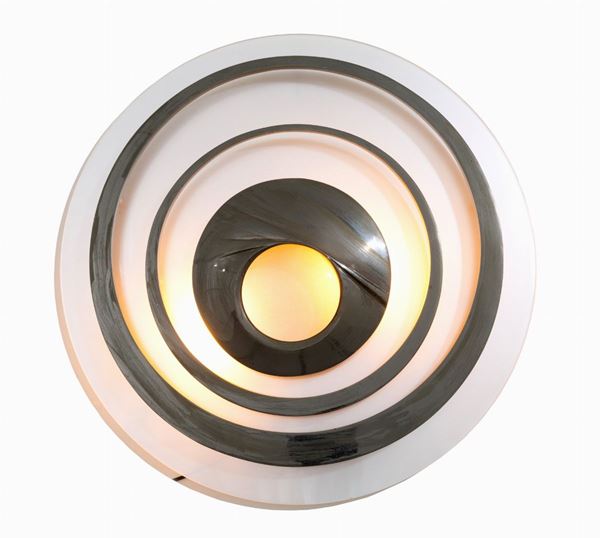 CARMELO CAPPELLO - Steel sculpture lamp