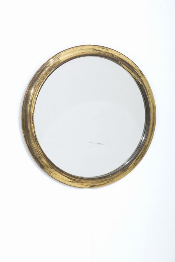 AUGUSTO SAVINI : Specchiera rotonda per POZZI  - Asta + DESIGN - Viscontea Casa d'Aste