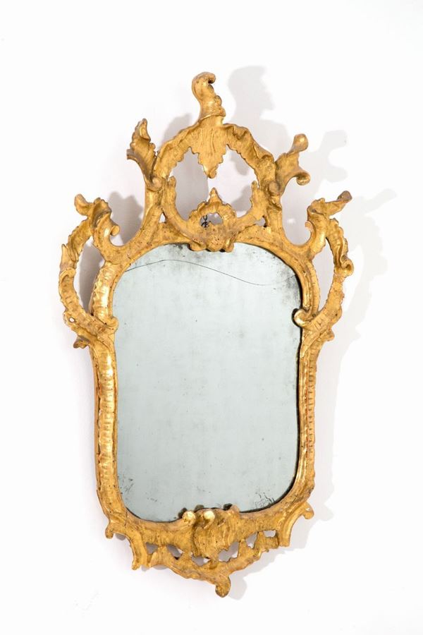 Wooden mirror