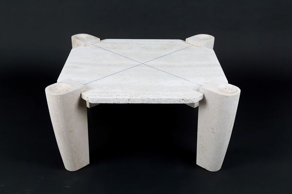 Travertine table