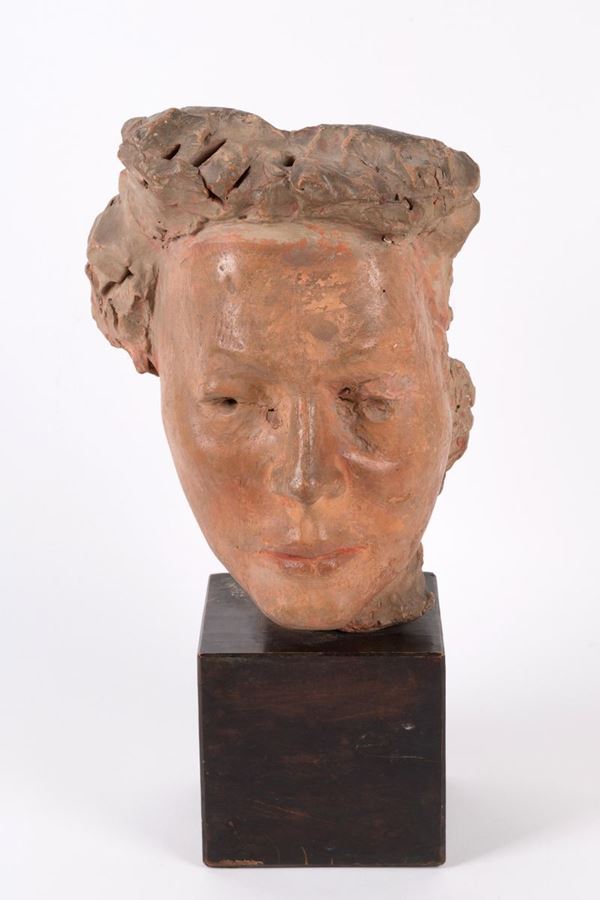 ENRICO MAZZOLANI - Sculpture raff. '' HEAD ''