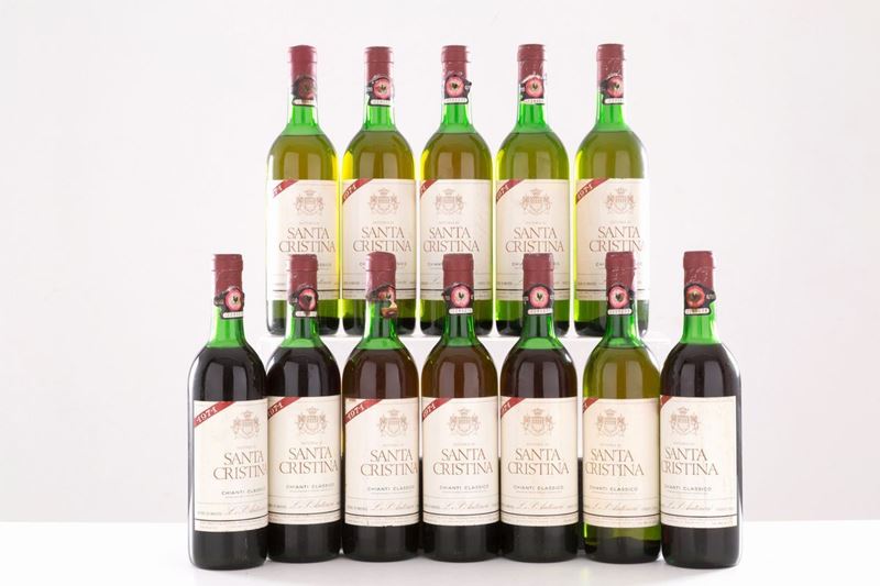 --- LOTTO RITIRATO. Marchesi Antinori Santa Cristina Chianti 1971 (12 bt)....
