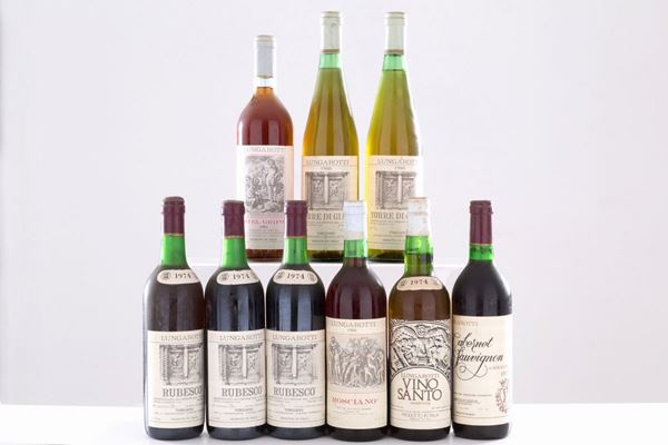 Selezione Lungarotti (9 bt).
- Castel Grifone 1971 (1 bt)
- Torre di Giano 19...