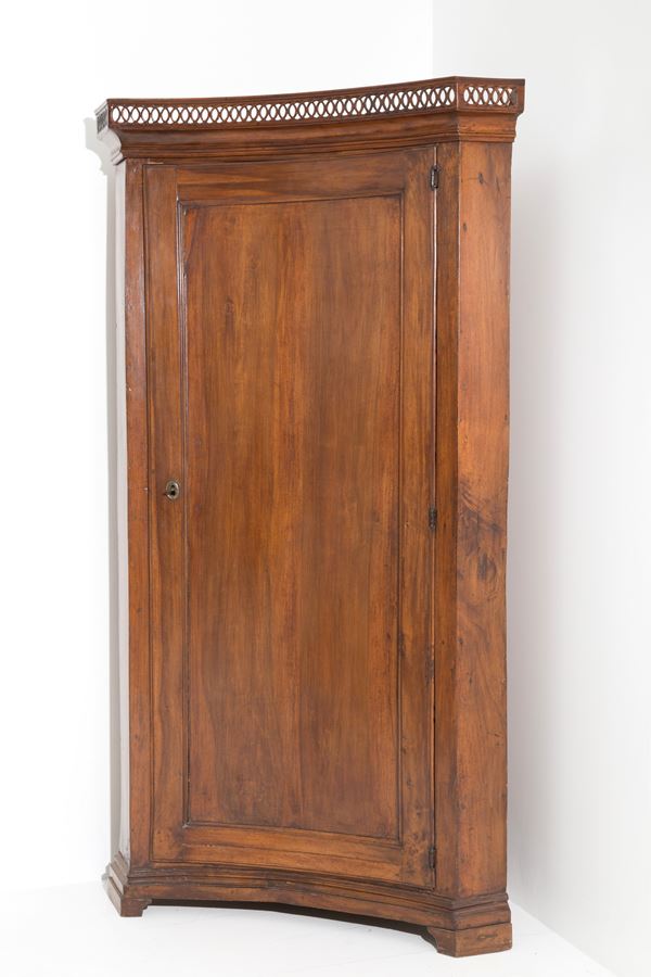 Corner wooden cabinet