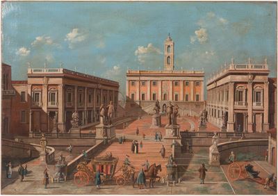 Giovanni Antonio Canal Detto Canaletto (seguace Di) (venezia 1697-1768).dipinto Olio su Tela