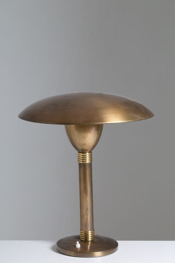 Lampada da tavolo Déco in ottone. 