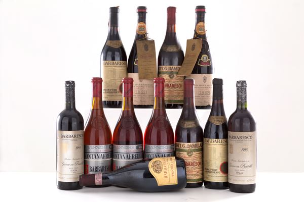 Selezione Barbaresco (12 bt).
- Fratelli Giacosa 1995 (2 bt)
- Fontanafredda ...  - Auction MILANO DECOR - Antiques, Wine and Spirits Auction - Viscontea Casa d'Aste