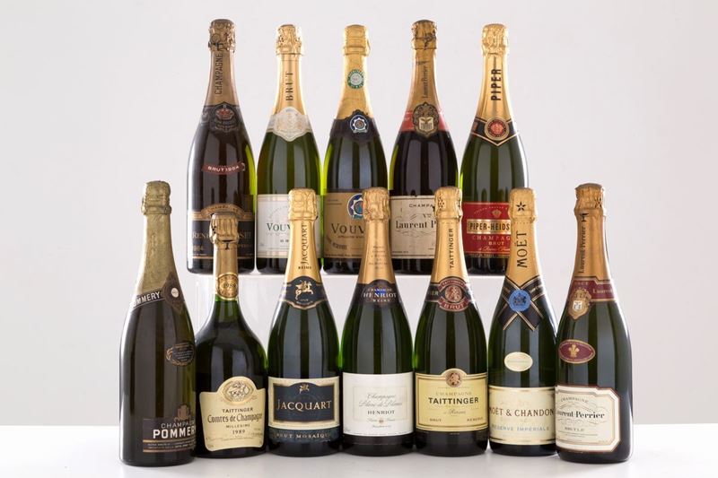 Selezione Champagne (12 bt). - RÅnÅ Brisset Epernay (1 bt) - MoÍt & Chandon R...