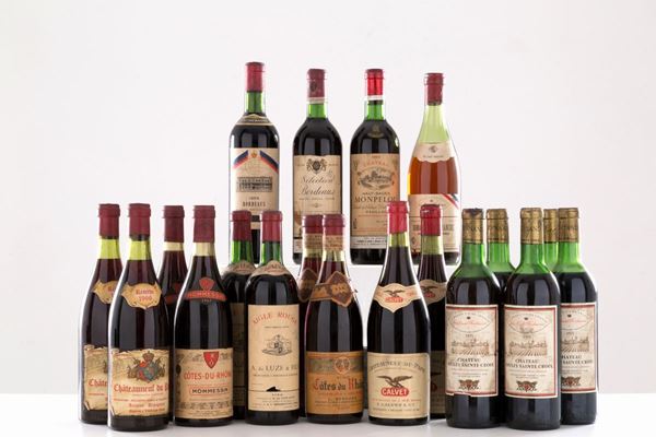 Selezione Francia (19 bt).
- Chateauneuf du Pape Antoine DÅpagneux 1966 (2 bt)...  - Auction MILANO DECOR - Antiques, Wine and Spirits Auction - Viscontea Casa d'Aste