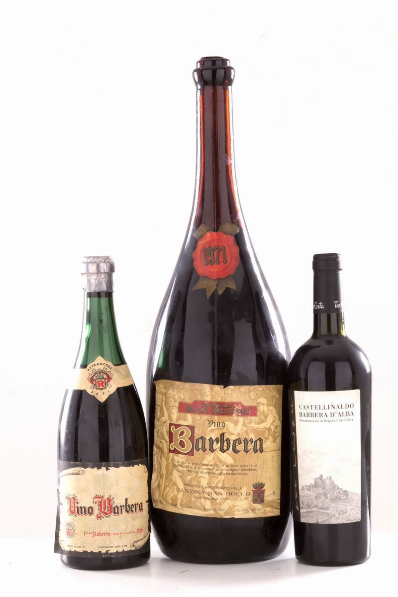Selezione Barbera (3 bt). - Fratelli Roberto Refrancore Asti 1979 (1 bt) - C...