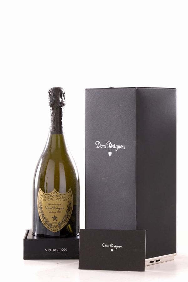 Champagne Dom PÅrignon Vintage 1999, Moet et Chandon (1 bt). Cofanetto original...  - Asta MILANO DECOR - Asta di Antiquariato, Vini e Distillati - Viscontea Casa d'Aste