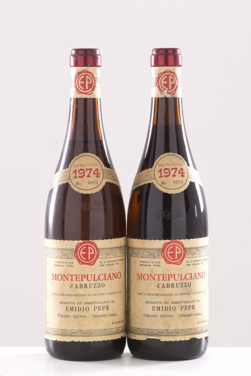 Montepulciano d'Abruzzo di Emidio Pepe 1974 (2 bt)....