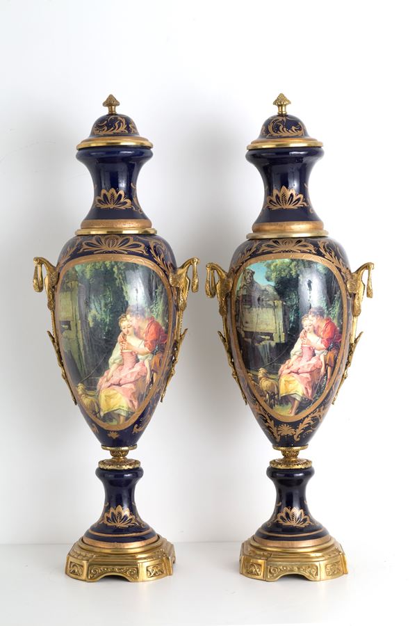 Pair of ceramic vases