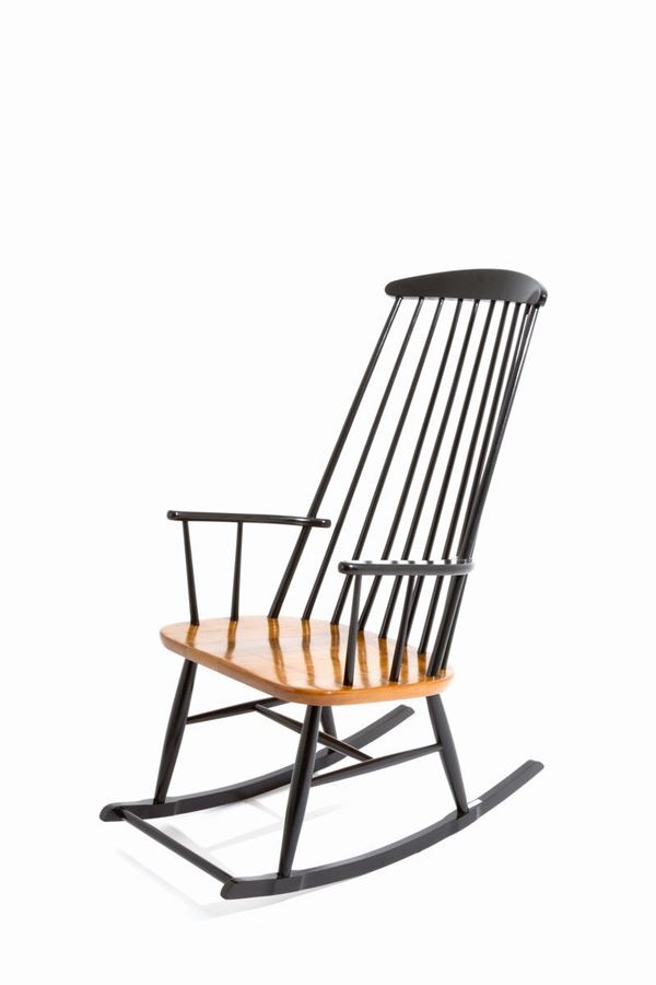 ILMARI TAPIOVAARA - Rocking chair in wood