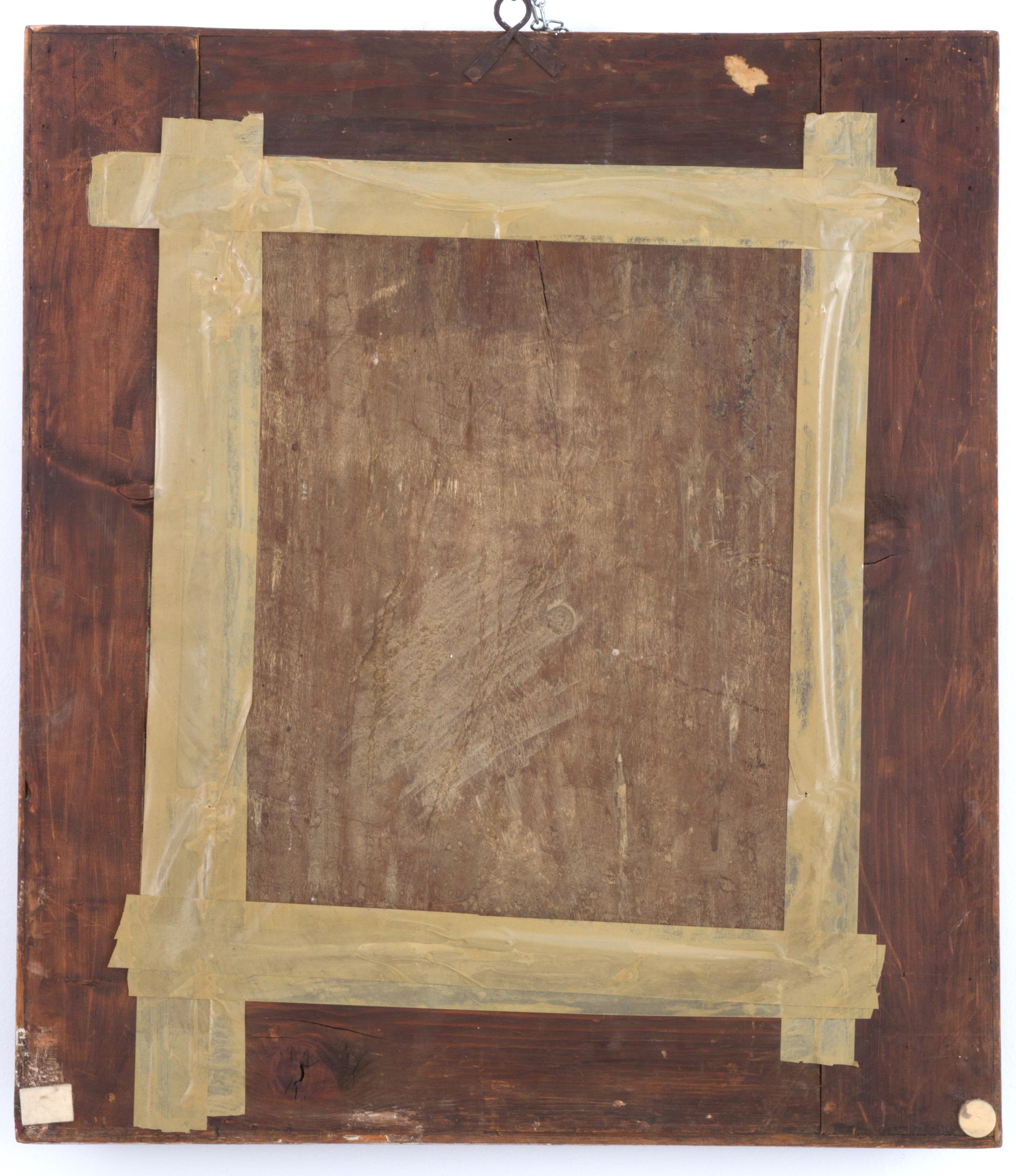 Dipinto Fondo Oro ''padre, Figlio, Spirito Santo e Madonna"
