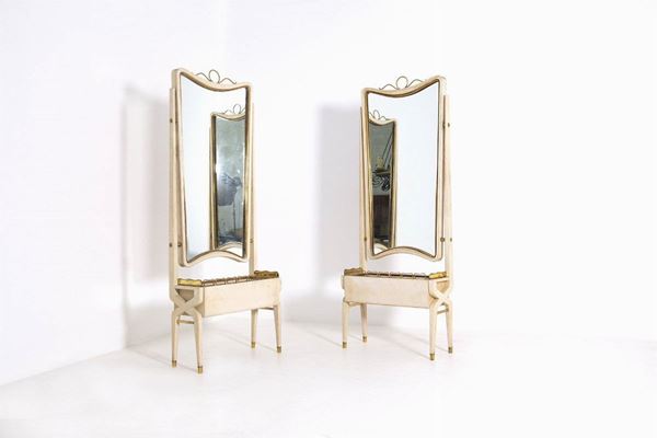 PIETRO LINGERI - Pair of wall mirrors