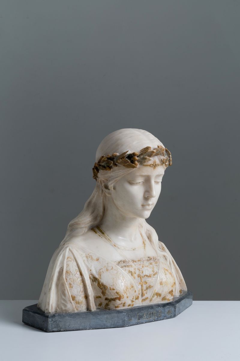 Aristide Petrilli (tivoli, 1868 - Firenze 1930?). Scultura in Marmo Bianco di Carrara
