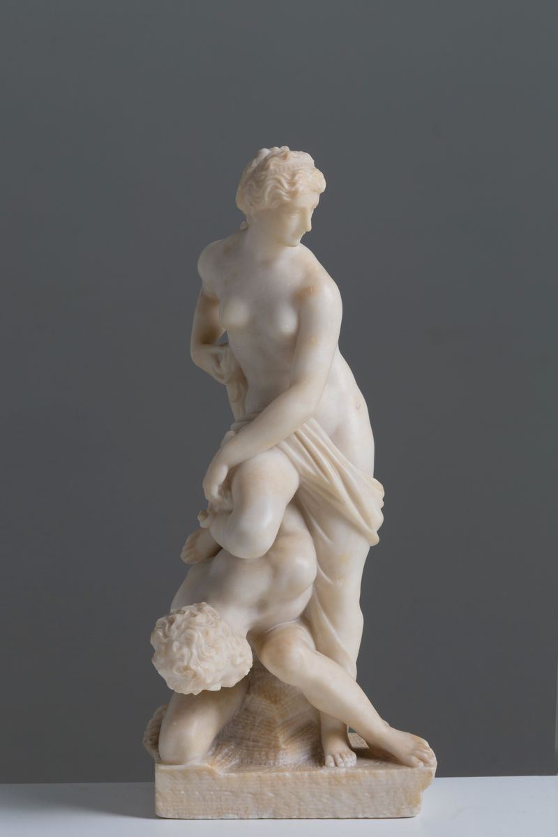 Scultura in Alabastro Raff. ''firenze Vittoriosa su Pisa''. Copia da Giambologn...