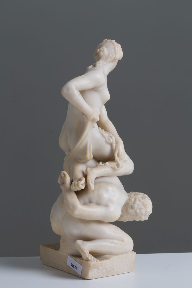 Scultura in Alabastro Raff. ''firenze Vittoriosa su Pisa''. Copia da Giambologn...