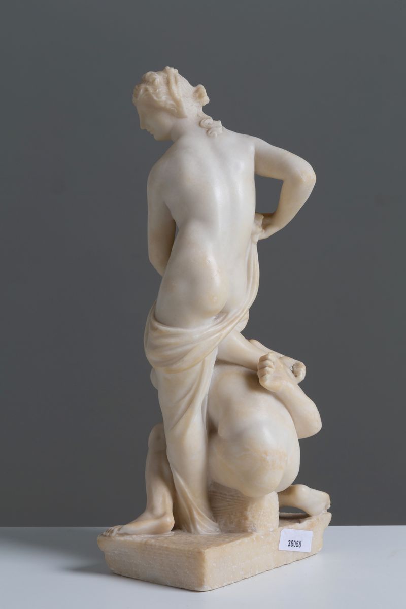 Scultura in Alabastro Raff. ''firenze Vittoriosa su Pisa''. Copia da Giambologn...