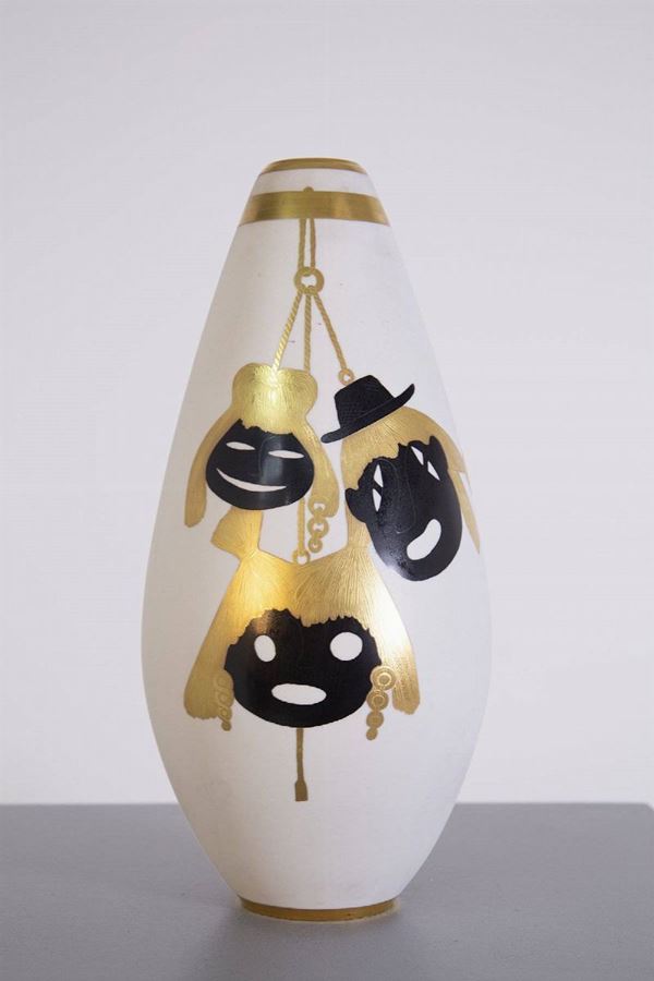 ARRIGO FINZI - Porcelain vase