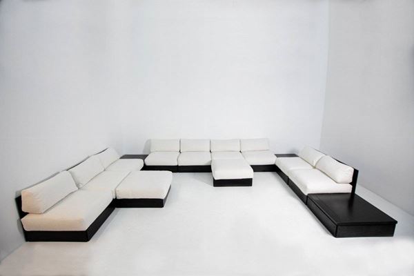 ROLF HEIDE - Modular sofa with nine seats for ICF