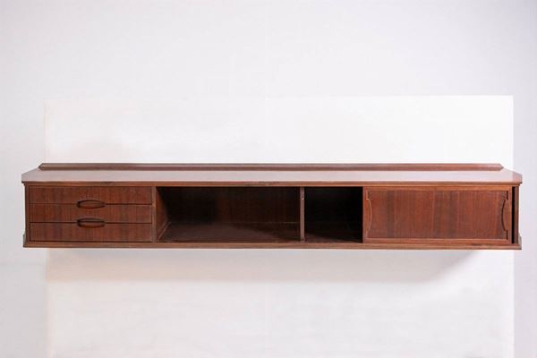 GIANFRANCO FRATTINI - Hanging console in wood