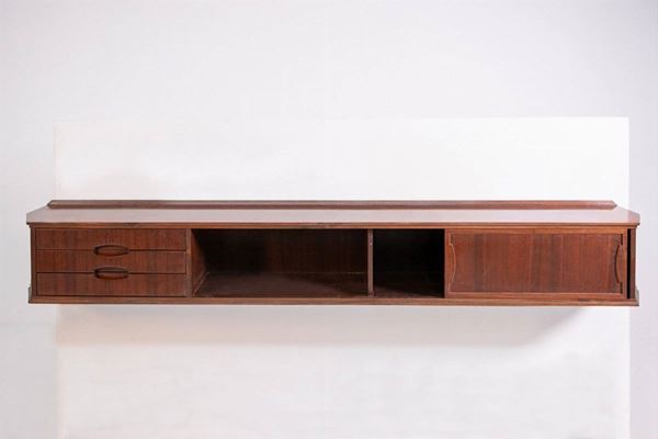 GIANFRANCO FRATTINI - Consolle pensile in legno